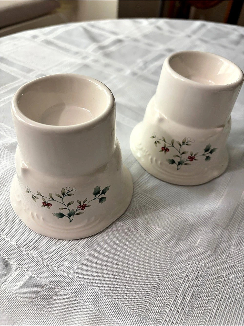 Vintage Ceramic Pfaltzgraff Candle Holders – Set of 2 multi use